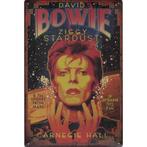 Wandbord Concert Bord - David Bowie Ziggy Stardust 1972 - vo, Verzamelen, Ophalen of Verzenden, Nieuw, Poster, Artwork of Schilderij
