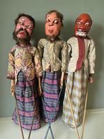 3 wayang golek poppen - Butas - Indonesië, Antiek en Kunst