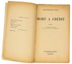 Louis-Ferdinand Céline - Mort à crédit - 1936, Antiek en Kunst