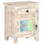 vidaXL Nachtkastje 40x30x50 cm ruw acaciahout, Minder dan 45 cm, Verzenden, Nieuw, Minder dan 55 cm