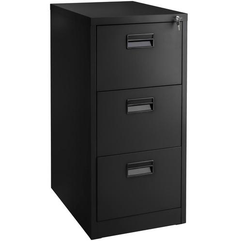 Archiefkast met 3 lades 62,4x46x102,8cm - zwart, Huis en Inrichting, Kasten | Roldeurkasten en Archiefkasten, Verzenden