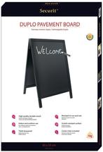 Securit Securit Stoepbord Sandwich -  70 x 125 cm - Zwart, Ophalen of Verzenden