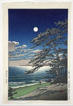 Woodblock Print Haruno Tsuki (Ninomiya Kaigan) (), Antiek en Kunst