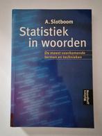 Statistiek in woorden 9789001799571 A. Slotboom, Verzenden, Gelezen, A. Slotboom