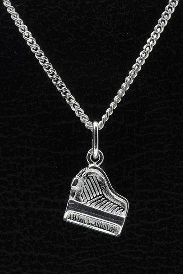Zilveren Piano vleugel ketting hanger - staand, Sieraden, Tassen en Uiterlijk, Kettinghangers, Verzenden