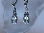 Zilver, Aquamarijn - Oorbellen - Art Deco-stijl, Antiek en Kunst