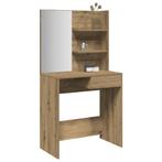 vidaXL Kaptafel met spiegel 74,5x40x141 cm artisanaal, Minder dan 50 cm, 50 tot 100 cm, Verzenden, Nieuw