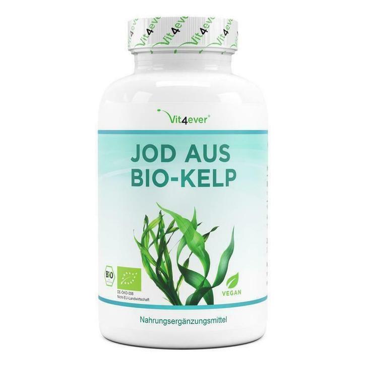 Jodium tabletten / pillen uit Kelp - 365 stuks - 200 mcg, Sport en Fitness, Gezondheidsproducten en Wellness, Overige typen, Nieuw