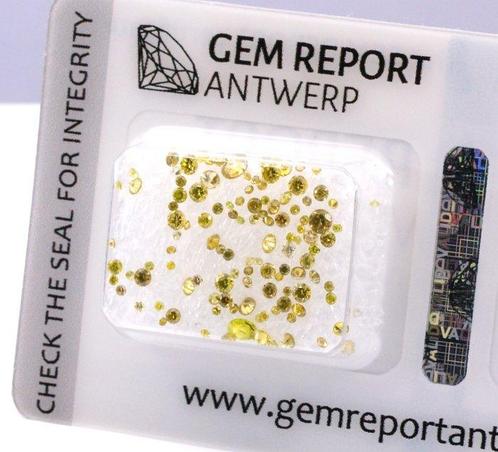 122 pcs Diamant (Kleurbehandeld) - 1.05 ct - Rond - P1, VS1, Sieraden, Tassen en Uiterlijk, Edelstenen