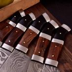 Keukenmes - Chefs knife - hout, zwart G10 en gevouwen staal