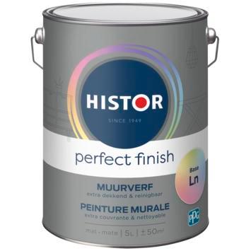 Histor Perfect Finish Muurverf Reinigbaar Matt Wit 5L, Doe-het-zelf en Verbouw, Verf, Beits en Lak, Verf, Wit, Nieuw, Minder dan 5 liter
