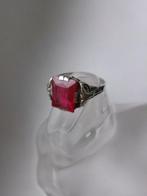Zilver, Robijn - Ring - Art Deco, Antiek en Kunst