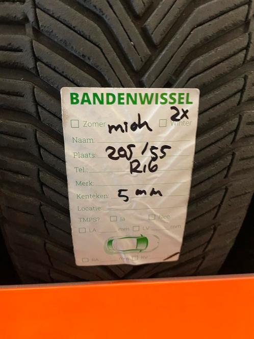 2x Michelin 205 55 R16 5MM *ALL SEASON* gratis montage, Auto-onderdelen, Banden en Velgen, 16 inch, All Season, 205 mm, Personenwagen