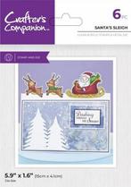 CC - Festive Edge - Clearstamp/Snijmal - Santa’s Sleigh, Verzenden, Nieuw