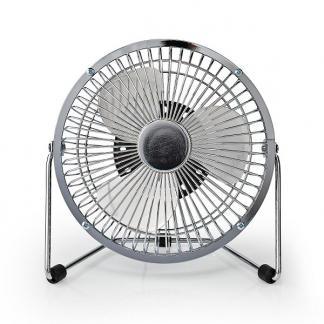 USB ventilator | Nedis | Ø 15 cm (360° draaibaar, Chroom), Witgoed en Apparatuur, Airco's, Nieuw, Verzenden