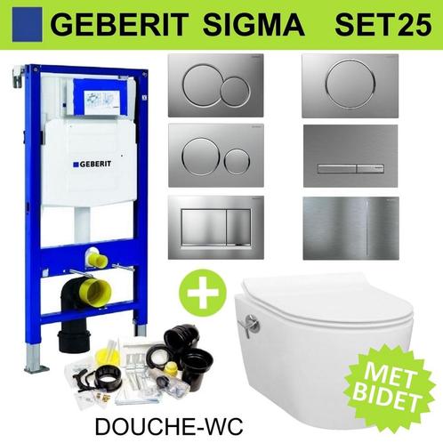 Geberit UP320 Toiletset set25 Wandcloset Idevit Alfa met, Doe-het-zelf en Verbouw, Sanitair, Overige typen, Nieuw, Ophalen of Verzenden