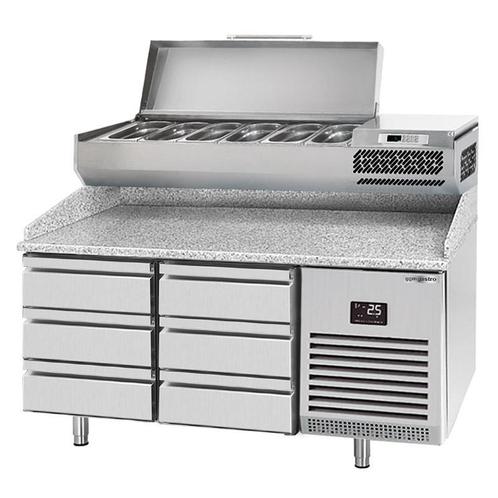 GGM Gastro | Pizza koelwerkbank Premium PLUS - 1490x700mm -, Zakelijke goederen, Horeca | Meubilair en Inrichting, Verzenden