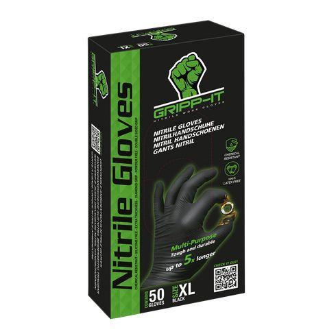 Gripp-It Nitril Handschoen Zwart Maat XL Doos 50st, Doe-het-zelf en Verbouw, Overige Doe-het-zelf en Verbouw, Nieuw, Verzenden