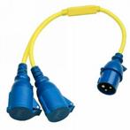 Verloopstekker 16A/250V CEE/2xCEE, Auto-onderdelen, Ophalen of Verzenden, Nieuw