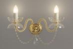 Egermann - Kaars wandlamp - Kristal, Antiek en Kunst, Antiek | Lampen
