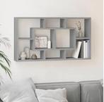 Wandkast met 8 Vakken – Zwevende Plank Sonoma Grijs Modern, Verzenden, Nieuw