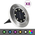 vidaXL Grondlampen 8 st solar LED RGB-kleur, Verzenden, Nieuw