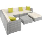 Wicker loungeset Marbella - lichtgrijs
