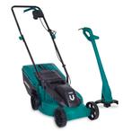 Grasmaaier 1300W en Grastrimmer 300W | Complete set, Tuin en Terras, Grasmaaiers, Verzenden, Nieuw, VONROC
