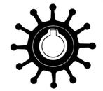 Impeller Neoprene, Watersport en Boten, Bootonderdelen, Ophalen of Verzenden, Nieuw, Motor en Techniek, Zeilboot of Motorboot