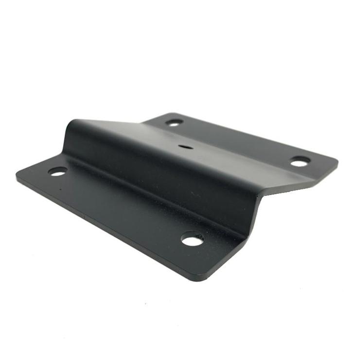 Zwarte schuine bevestigingsplaat 15x15cm met M8 schroefdraad, Huis en Inrichting, Tafelonderdelen, Nieuw, Metaal, Ophalen of Verzenden