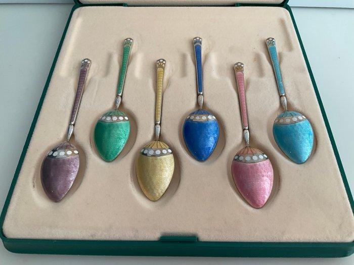 Goldsmiths & Silversmiths Co Ltd - Koffielepel (6) -, Antiek en Kunst, Antiek | Goud en Zilver