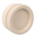 Nicoll PVC-Ti eindkap met schroefdeksel beige Ø80, Ophalen of Verzenden, Nieuw