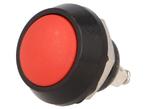 Push schakelaar - 12mm - SPST NO - 36V - Rood, Doe-het-zelf en Verbouw, Ophalen of Verzenden, Nieuw, Schakelaar