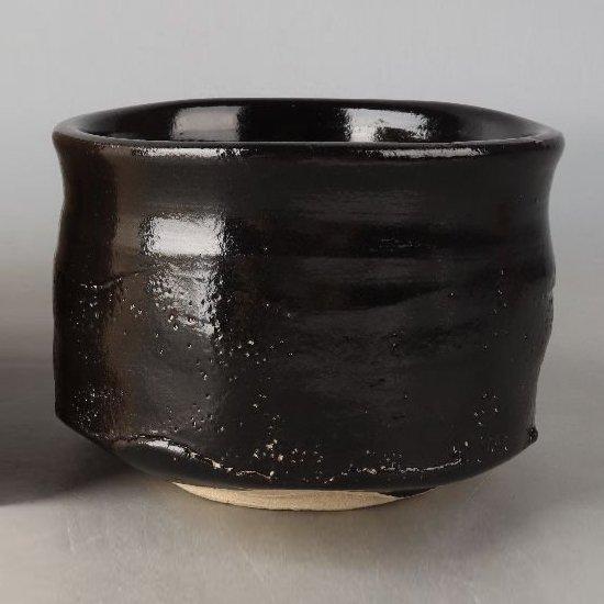Seto Zwarte Chawan (theeschaal) door Kat Sh - Keramiek -, Antiek en Kunst, Antiek | Overige Antiek