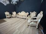 Zitgroep - Hout - Barokstijl Venetiaans salon - bank en vier, Antiek en Kunst