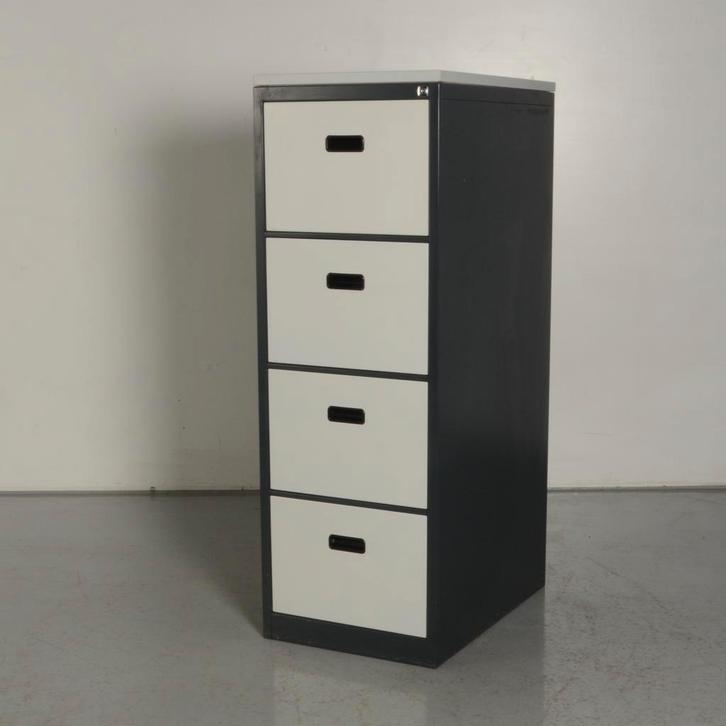 Dossierkast Officenow - Antraciet - Lichtgrijs - 137,5 x 48, Zakelijke goederen, Kantoor en Winkelinrichting | Kantoormeubilair en Inrichting