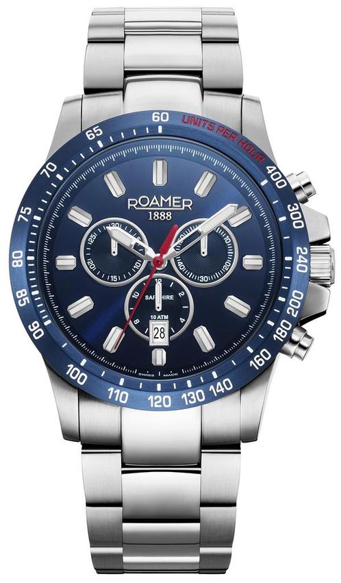 Roamer Rimini 861837 41 45 20 horloge 45 mm, Sieraden, Tassen en Uiterlijk, Horloges | Heren, Staal, Nieuw, Staal, Overige merken