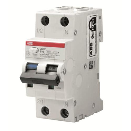 ABB aardlekautomaat DS201 B 16A 1P+N 30mA - 2CSR255180R1165, Doe-het-zelf en Verbouw, Elektra en Kabels, Ophalen of Verzenden