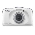 Nikon Coolpix W100 Waterdichte Digitale Compact Camera - Wit, Verzenden, Zo goed als nieuw