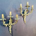 Wandkandelaar (2) - Verguld brons, Antiek en Kunst, Curiosa en Brocante