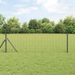 vidaXL Euro Hek Grijs 0.6x10 m Staal, Verzenden, Nieuw, IJzer