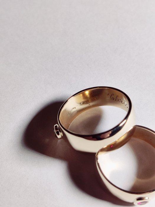 Ring - 14 karaat Geel goud, Sieraden, Tassen en Uiterlijk, Ringen