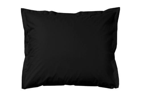 Cinderella Kussensloop hotelsluiting satijn black - 60x70 cm, Huis en Inrichting, Slaapkamer | Beddengoed