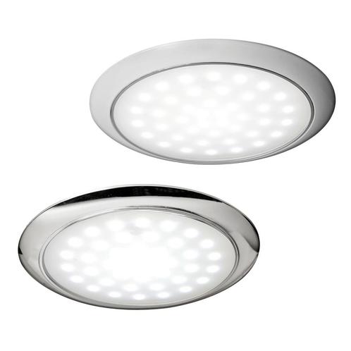 Osculati Plafonniere LED Opbouw 12/24V Wit en Verchroomd-Ver, Watersport en Boten, Bootonderdelen, Nieuw, Ophalen of Verzenden