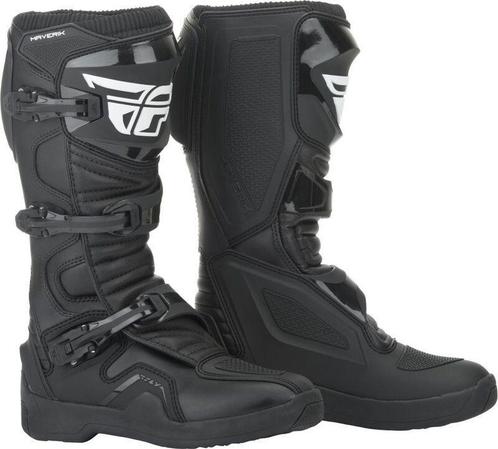 Crosslaarzen Fly Racing Maverik Zwart, Motoren, Kleding | Motorkleding, Nieuw met kaartje, Laarzen