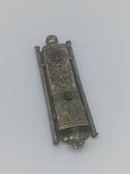 Decoratief ornament - Brass Silver-Plated Mezuzah -