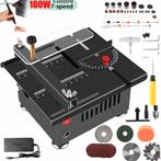 Elektrische tafelzaag - Zaagtafel - 100W - 5000RPM - Zwart •, Verzenden, Zo goed als nieuw
