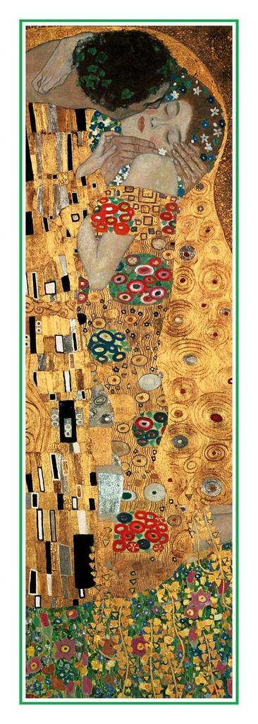 Kunstdruk Gustav Klimt - The Kiss 25x70cm, Huis en Inrichting, Woonaccessoires | Schilderijen, Tekeningen en Foto's, Nieuw, Verzenden