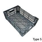 Kunststof krat 600x400x240mm zwart geperforeerd, gebruikt -, Doe-het-zelf en Verbouw, Ophalen of Verzenden, Gebruikt