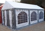 Professionele Partytent PVC 6x12x2,2 mtr in Wit-Grijs, Tuin en Terras, Verzenden, Nieuw, 2 meter of meer, Partytent